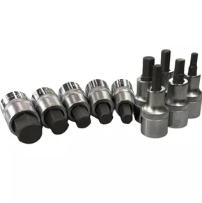 Jogo de Chaves Soquete Hexagonais com Encaixe de 1/2 Pol. 10 Peças R62558010 Gedore Red