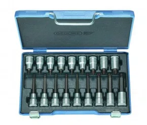 Jogo de Chaves Soquete Torx 1/2" ITX-19LKP - T20 à T60 - Gedore Jogo de Chaves Soquete Torx 1/2" ITX-19LKP - T20 à T60 - Gedore