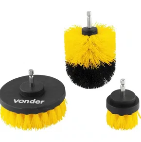 Jogo de Escovas para Furadeira e Parafusadeira com 3 Peças 6364140300 VONDER