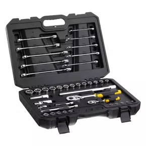 Jogo de Ferramentas Mecânicas 1/4'' e 1/2'' com 41 Peças STMT82832-LA -Stanley Jogo de Ferramentas Mecânicas 1/4'' e 1/2'' com 41 Peças STMT82832-LA -Stanley