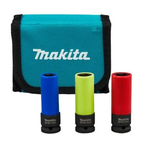Jogo de Soquetes de Impacto Encaixe 1/2'' - 17/19/21MM com 03 Peças E-12354 -Makita