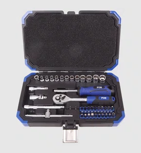 Jogo soquete 1/2'' 8 a 32MM estriado com 22 peças modelo PRO-1222KV PDR