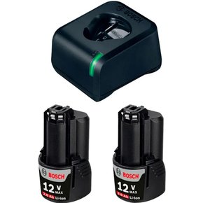 Kit Carregador 12v GAL 12V-20 + 2 Bater.12v Bosch 1600A021KS