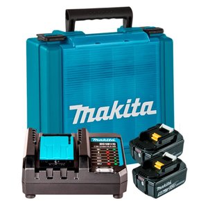 Kit Carregamento 18V DC18WC + 02 Baterias 5ah e Maleta Bivolt -Makita Kit Carregamento 18V DC18WC + 02 Baterias 5ah e Maleta Bivolt -Makita