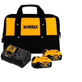 Kit Carregamento 20V DCB1104 Bivol + 2 Bateria 5,0ah e Bolsa -Dewalt Kit Carregamento 20V DCB1104 Bivol + 2 Bateria 5,0ah e Bolsa -Dewalt