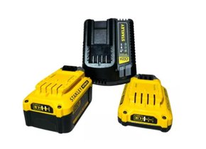 KIT CARREGAMENTO STANLEY 20V SCB224CK 1BAT.4AH+1BAT.2AH+CARR KIT CARREGAMENTO STANLEY 20V SCB224CK 1BAT.4AH+1BAT.2AH+CARR