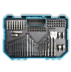 KIT DE ACESSORIOS C/75 PCS + MALETA TRANSPARENTE MAKITA