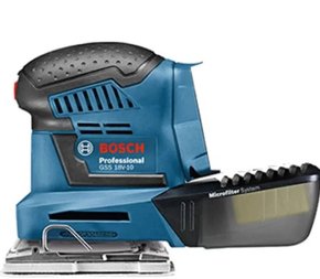 Lixadeira Vibratória Sem Fio Gss 18v-10 Professional sem bateria e carregador BOSCH Lixadeira Vibratória Sem Fio Gss 18v-10 Professional sem bateria e carregador BOSCH