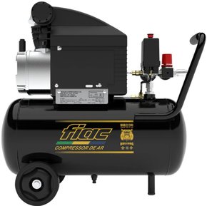 Motocompressor de Ar FIAC Bulldog 8,2/24 120PSI Motor 1,5HP Com Rodas 220V -Pressure