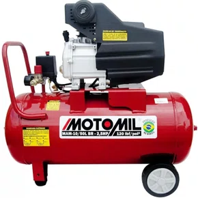 Motocompressor de Ar MAM-10/50BR 8,8 Pés/min 2,5HP 50L 220V -Motomil