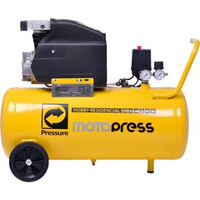 Motocompressor de Ar Motopress 8,2/50 116PSI Motor 2,0HP Com Rodas 220V -Pressure