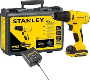 Parafusadeira de Impacto 12V 3/8'' SCH121S1K-BR +Kit Carregamento Bivolt e Maleta -Stanley