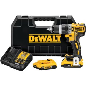 Parafusadeira de Impacto a Bateria 20V DCD796D2-BR 1/2'' 70NM + Kit Carregamento e Maleta -Dewalt Parafusadeira de Impacto a Bateria 20V DCD796D2-BR 1/2'' 70NM + Kit Carregamento e Maleta -Dewalt