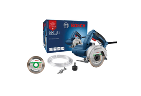 SERRA MARMORE 1500W TITAN GDC 151 COM MALETA DISCO E CHAVE
