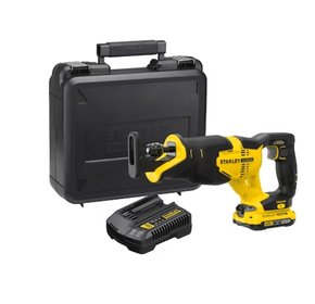 Serra Sabre Stanley SCR300D1K-BR 20V 2Ah Com Maleta Serra Sabre Stanley SCR300D1K-BR 20V 2Ah Com Maleta