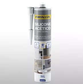 Silicone acético branco uso geral 250G Fortaleza Silicone acético branco uso geral 250G Fortaleza
