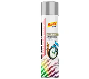 Tinta Spray 400ml Metálica Prata AE01000093 MUNDIAL PRIME