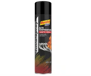 Tinta Spray Alta Temperatura Preto Fosco 400ml AE01000100 Mundial Prime