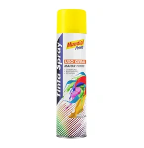 Tinta Spray Amarelo Brilhante 400ml AE01000086 MUNDIAL PRIME