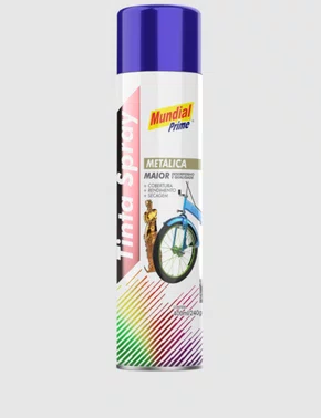 Tinta Spray Metálica Azul Cod: AE01000058 - 400ML