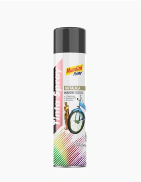 Tinta Spray Metálica Grafite 400ml MUNDIAL