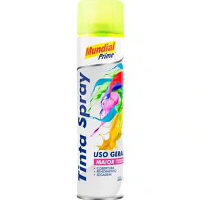 Tinta Spray Mundial Prime 400ml Luminosa Verde