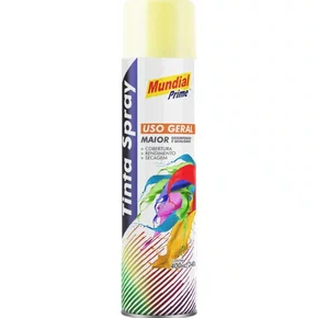 Tinta Spray Mundial Prime Uso Geral 400ml Marfim