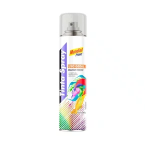 Tinta Spray Uso Geral 400ml Verniz Brilhante MUNDIAL PRIME