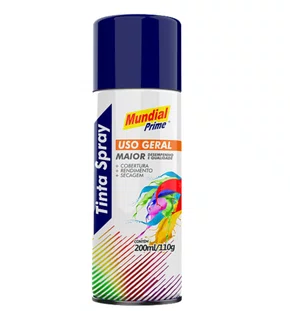 Tinta Spray Uso Geral Azul Escuro AE01000067 Mundial Prime