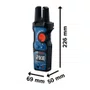 Amperimetro de Garfo GFM 1000-15 200A AC/DC CAT IV 600V / CAT III 1000V +Pilhas e Bolsa -Bosch