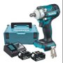 Chave De Impacto 1/2'' Pol. 330NM DTW300RTJ +02 Baterias 5ah +Carregador Bivolt e Maleta -Makita