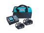 Chave de Impacto a Bateria 18V DTW300 330NM + Kit Carregamento Bivolt e Bolsa -Makita