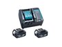 Chave de Impacto a Bateria 18V DTW300 330NM + Kit Carregamento Bivolt e Bolsa -Makita