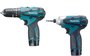 Combo Parafusadeira 12V HP330D + TD090D + Maleta Aluminio Dk1493