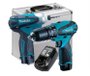 Combo Parafusadeira 12V HP330D + TD090D + Maleta Aluminio Dk1493