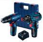 COMBO PARAFUSADEIRA GSB 120LI + GDR 120 LI + MALETA  PLAST