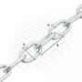 Corrente Zincada com elo curto 4,0mm - 5/32'' Venda Por Kg - 1 Metro = 304 Gramas Aprox. -Vonder