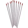 Eletrodo de Tungstenio c/Tório Ponta Vermelha 1.6mm x 150mm Para Solda Tig em Inox Venda Unitária -Importado