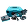 Esmerilhadeira Angular 4.1/2'' 40V GA015GM201 +2 Baterias 4ah +Carregador e Maleta -Makita