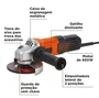 Esmerilhadeira Ângular 4-1/2 Pol. 650W 220V BLACK+DECKER G650B2