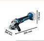 Esmerilhadeira Angular GWS 18V-10 18V 5'' sem Bateria e Carregador -Bosch