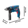 Furadeira com Impacto 1/2'' Pol. 750W GSB 13 RE Bivolt -Bosch