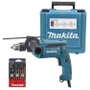 Furadeira de Impacto 1/2'' Pol. 760W HP1640 +Kit de Brocas e Maleta 220V -Makita