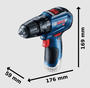 Furadeira de Impacto a bateria Bosch GSB 12V-30 12V BRUSHLESS
