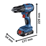 Furadeira Parafusadeira Impacto Bosch Sem Fio Gsb 185 Li 18v