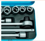 Jogo de Soquete 3/4'' Sextavado 7/8'' a 2'' Pol. 32-EPU com 14 Peças -Gedore