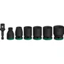 Jogo de Soquete de Impacto Enc. 1/2'' 13 a 21MM Curto Standard com 07 Peças PRO -Bosch