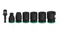 Jogo de Soquete de Impacto Enc. 1/2'' 13 a 21MM Curto Standard com 07 Peças PRO -Bosch