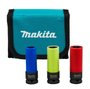 Jogo de Soquetes de Impacto Encaixe 1/2'' - 17/19/21MM com 03 Peças E-12354 -Makita
