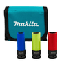 Jogo de Soquetes de Impacto Encaixe 1/2'' - 17/19/21MM com 03 Peças E-12354 -Makita